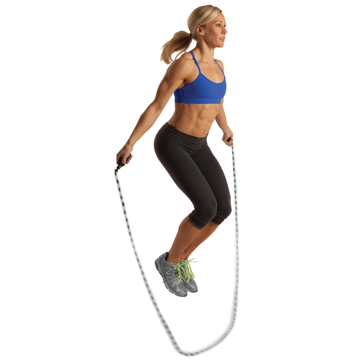 Adjustable, Segmented, Beaded Jump Rope- GoFit Jumping Rope for Adults and Children,Black,GF-BR - Image 4