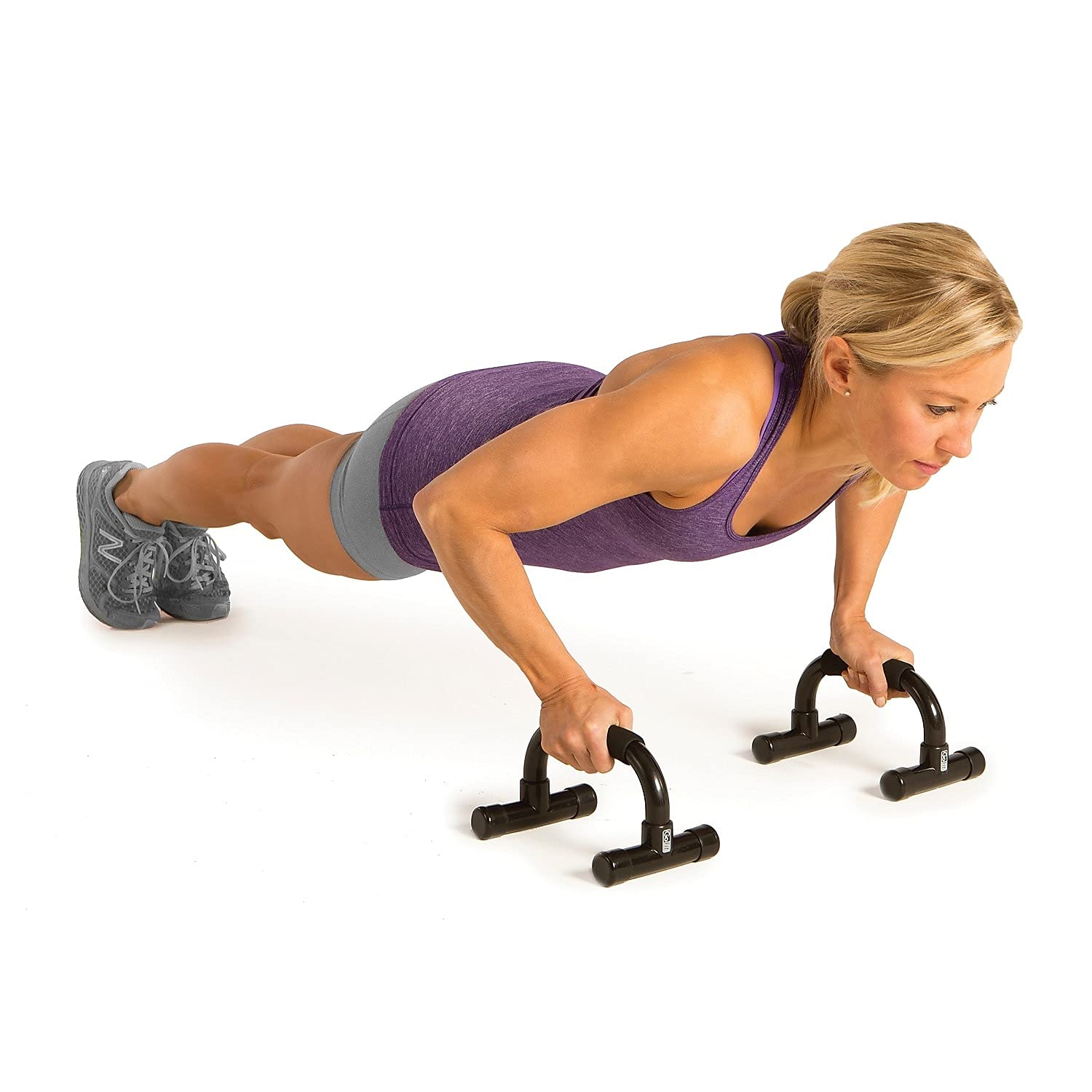 Portable, Comfortable Push Up Bars - GoFit Workout Stands with Ergonamic Handles for Floor Workouts,Black - Image 6